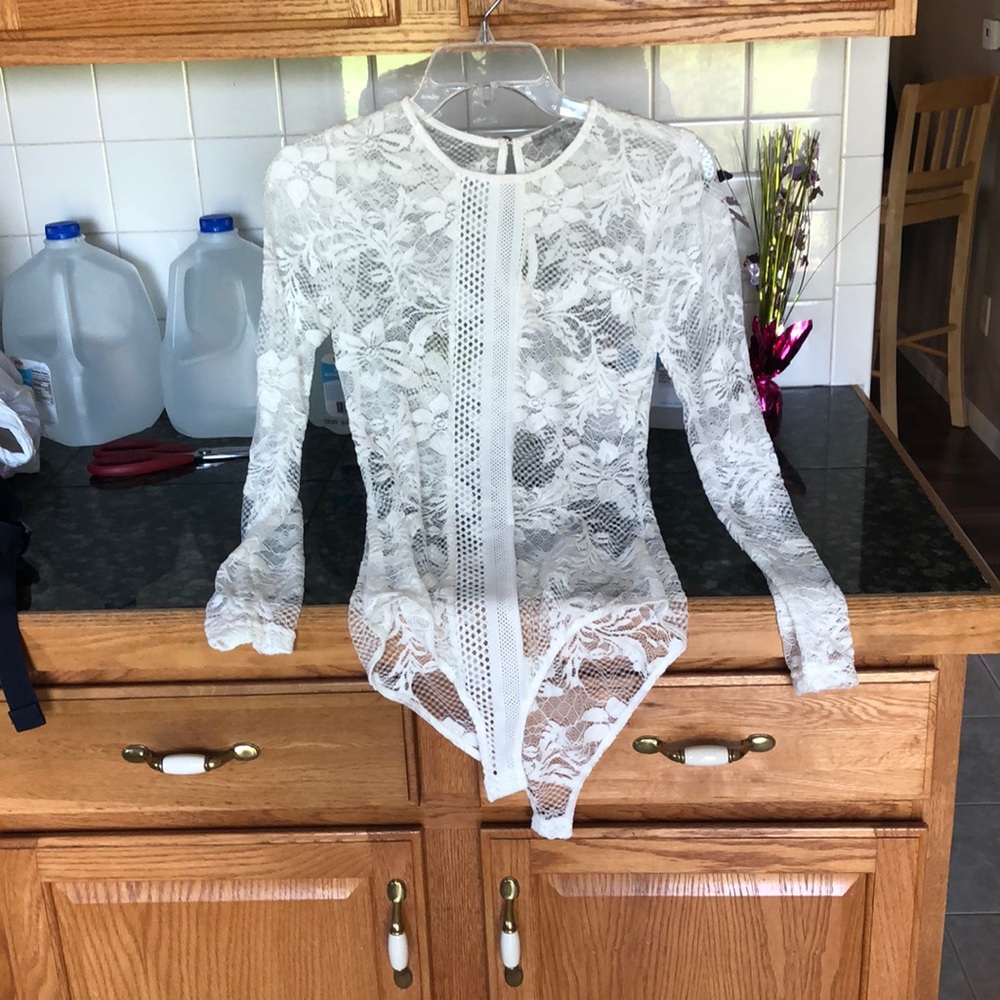 Body suit see-through lace!